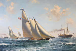 America Wins the 100 Guinea Cup Cowes 1851