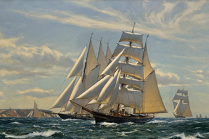 New York Yacht Club Cruise of 1909 Aloha, Atlantic and Enchantress